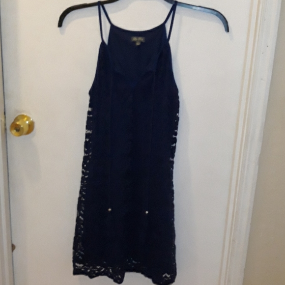 Lily Rose Size Small Sleeveless Lace Dress - Picture 1 of 7
